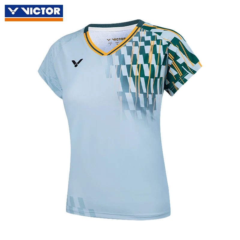 Victor Badminton Short sleeved T-shirt 50001 Men's and Women's Top Quick drying Breathable 50002