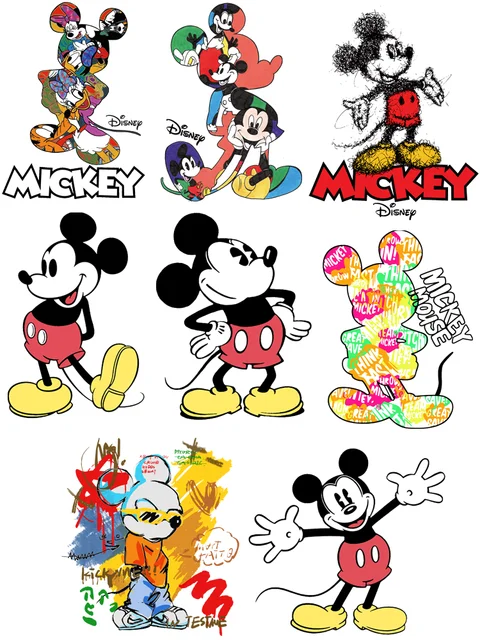 Christmas Iron Transfers Shirts  Stickers Clothing Iron Mickey Disney -  Disney Iron - Aliexpress