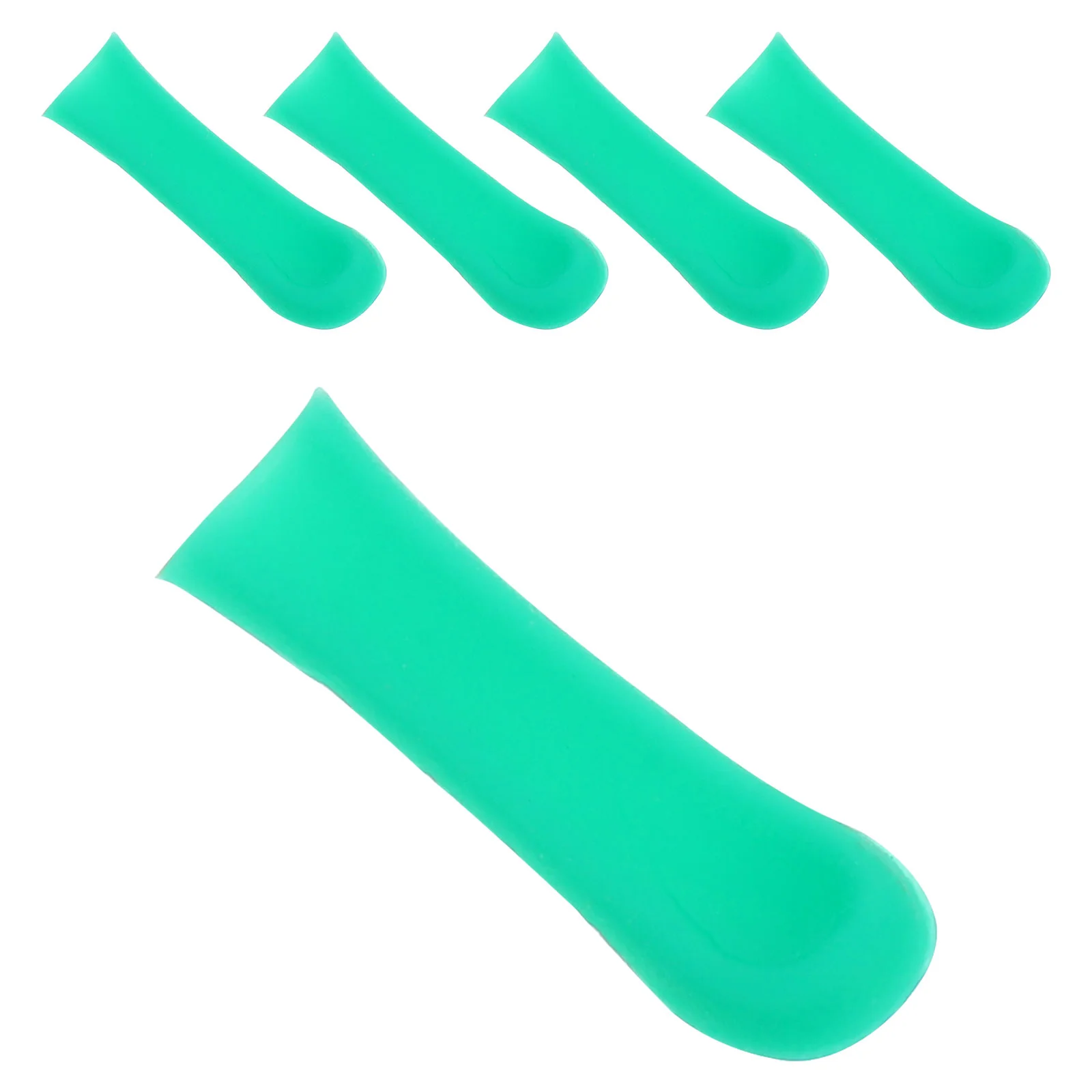 5pcs Ear Wax Removal Tool Silicone Ear Spoon Tips Visual Ear Cleaner Replacement Tips Visual Ear Accessories 5