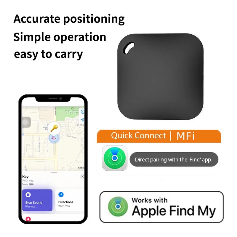Smart Track ITag Work with Find My Key Bluetooth GPS Tracker for Earbud Luggage MFi IOS Anti-lost Device FindMy AirTag
