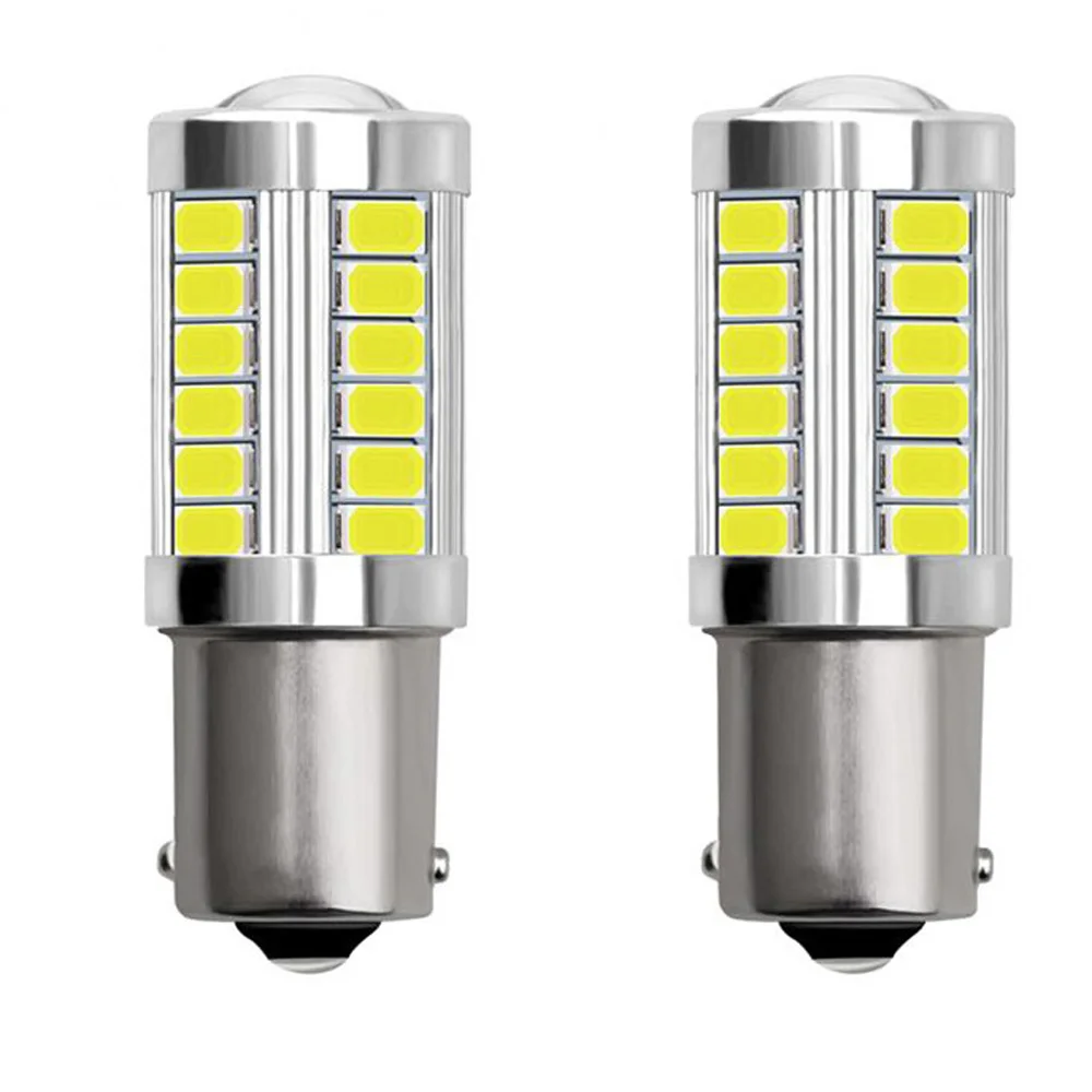 2Pcs-P21W-LED-1156-BA15S-PY21W-BAU15S-1157-BAY15D-P21-5W-33SMD-Bulb-T20 ...