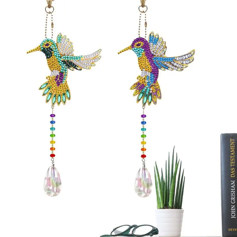 

5D Crystal Art Suncatchers Kit Art Painting Wind Chimes Kit Double Sided DIY Crafts Decor For Chandelier Window Car And