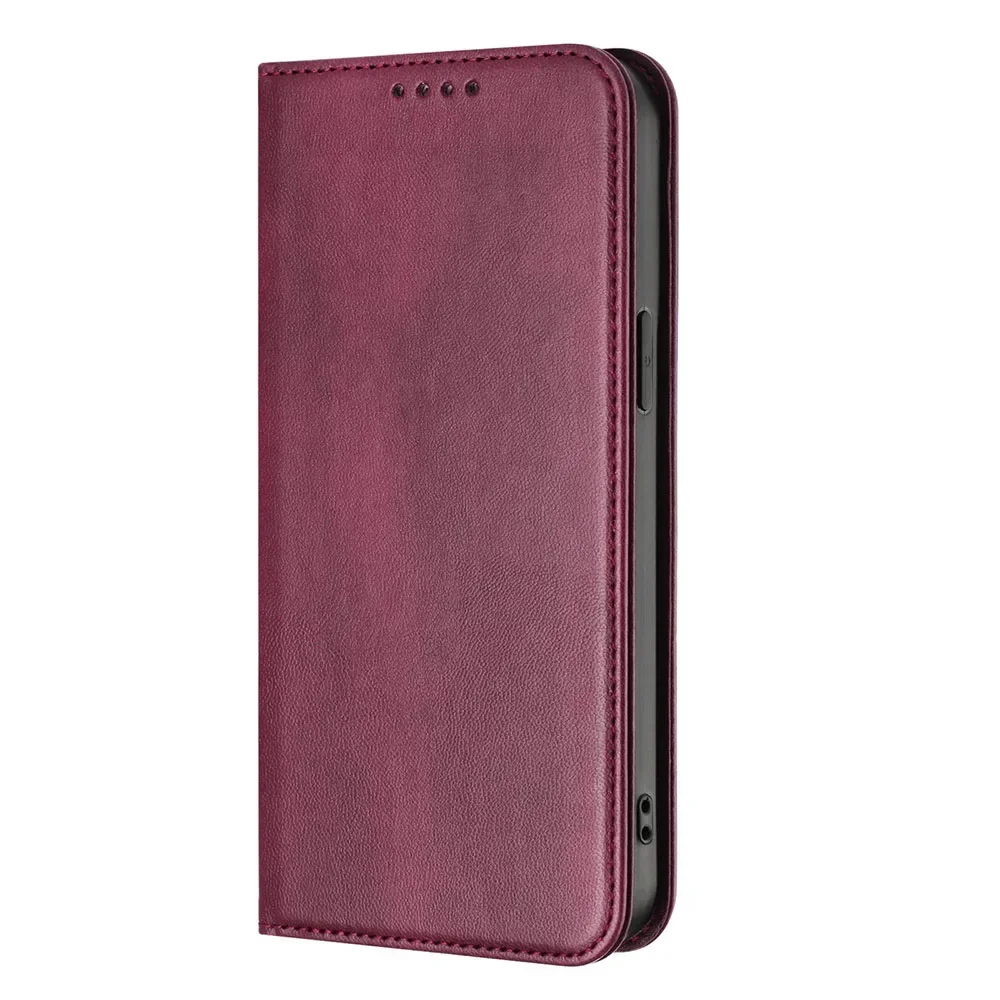 Luxurious Wallet Flip Leather Phone Case with Magnetic Back Cover