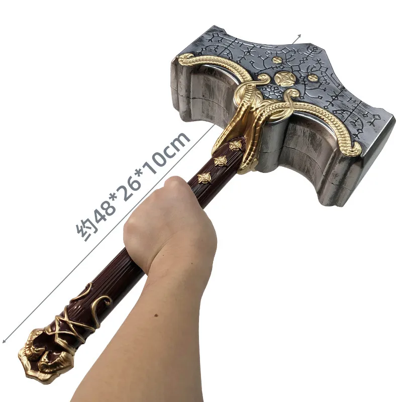 1:1 Cosplay God of War Weapon Thor Hammer Chaos Blade Flame Tomahawk Thunder Hammer Prop Role Playing Ghost Beast PU Weap cosplay sword,cosplay toy,cosplay hammer,cosplay axe,cosplay prop