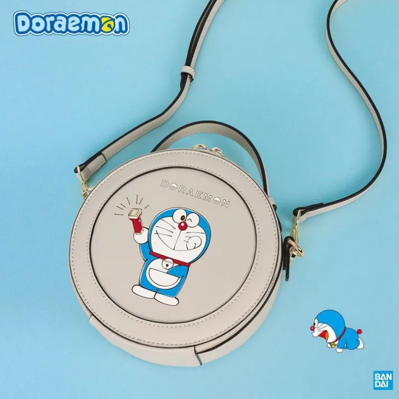 

Doraemon Anime Peripheral Bag Women's New Cartoon Round Messenger Handheld Shoulder Bag High Quality Small Round Bag Wholesale