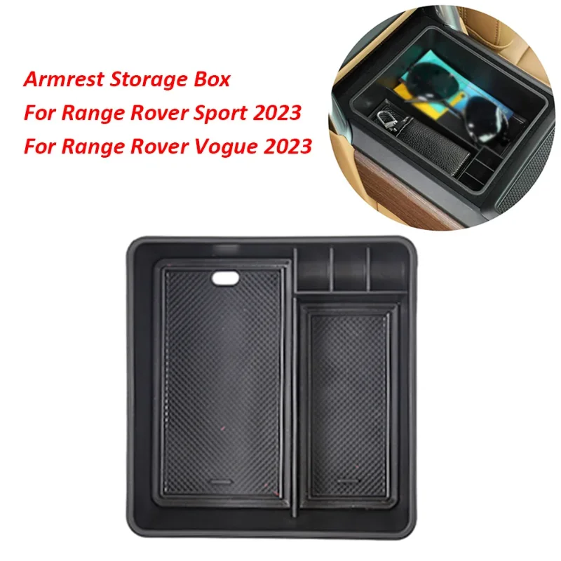 Black Car Central Control Bracciolo Center Storage Box Stowing Tidying Per Land Rover Range Rover Sport Vogue 2023 Accessori