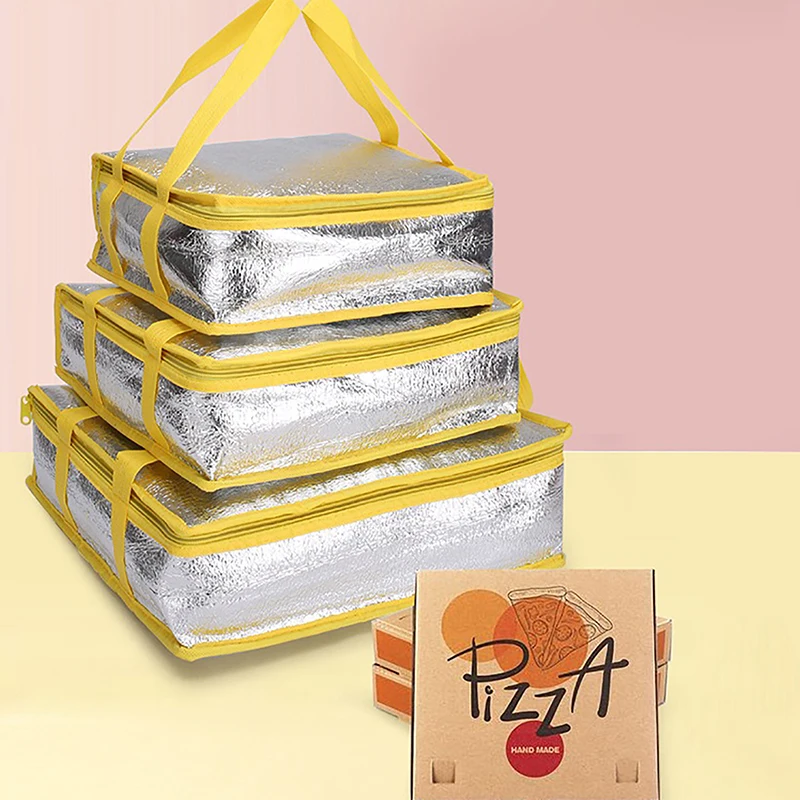 Portable Drink Storage Food Thermal Delivery Carrier Pizza Delivery Bag Cooler Bag Ice Pack Insulation