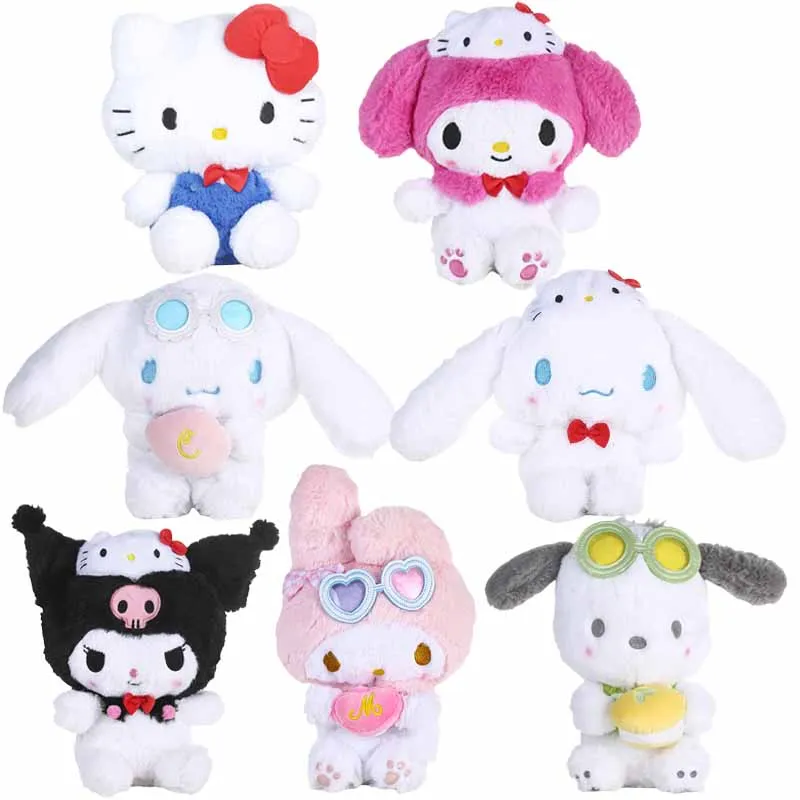 

Sanrioed HelloKittys Cinnamoroll Kuromi My Melody Pochacco Plush Doll Anime Cartoon Cute Plushie Toys Girl Birthday Gift 20cm