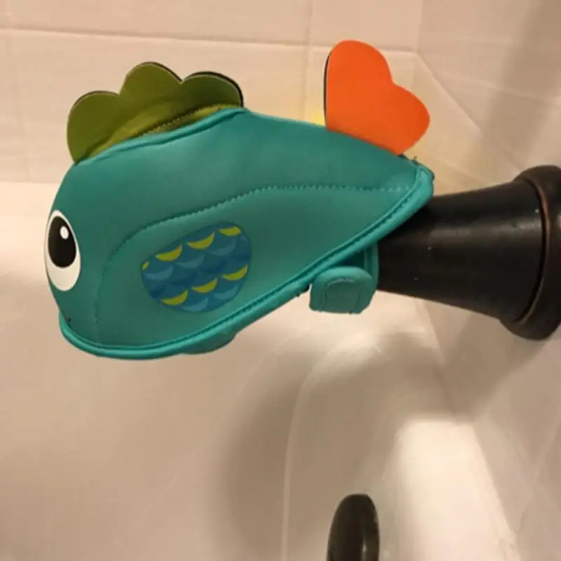 Cartoon Diving Material Water Faucet Mouth Protection Cover Baby Safety Protector Bath Tap Product Edge Corner Guards Bath Toys