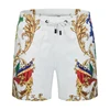 Summer New Style Men Short With Pockets Golden Print Men's Swim Trunks High Quality Quick Dry Beach Swiming 6