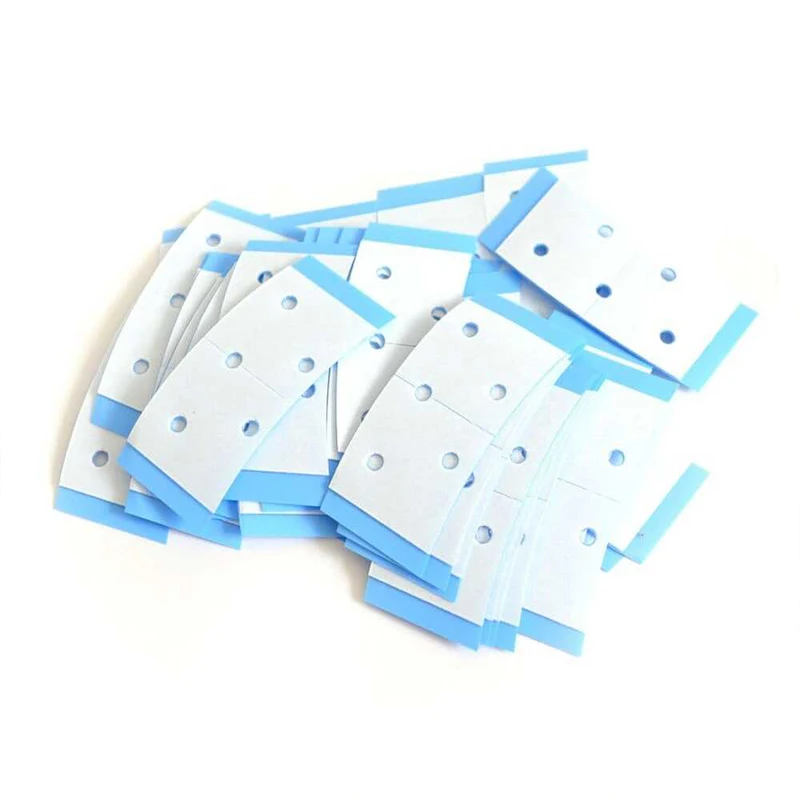 36 pcs Strong Double-Sided Tape for Lace Front Wigs and Toupees Securely Adheres Hairpieces with High Stickiness (Blue with Ho Double Sided Tape