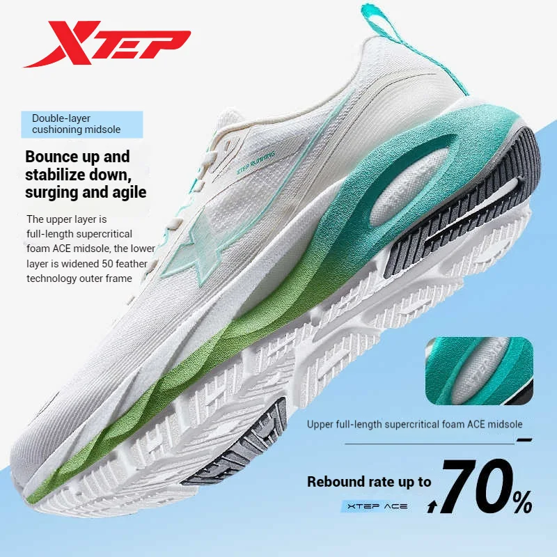 Xtep Lingbu 2.0 Running Shoes Male 2025 Spring ACE Support
