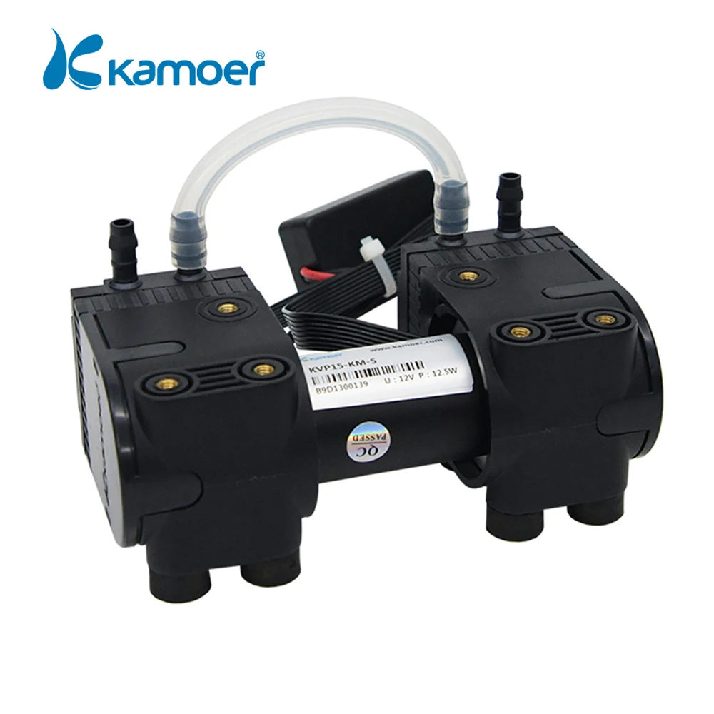 

Kamoer 10-15L/min KVP15 Diaphragm Vacuum Pump 12V 24V DC Motor High Negative Pressure 0.092Mpa Suction Pump for Gas and Beauty