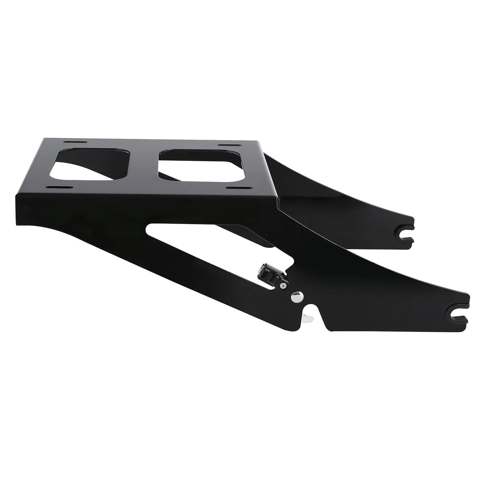 Motorcycle Two Up Mounting Rack For Harley Sport Glide FLSB-Gloss Black/Chrome