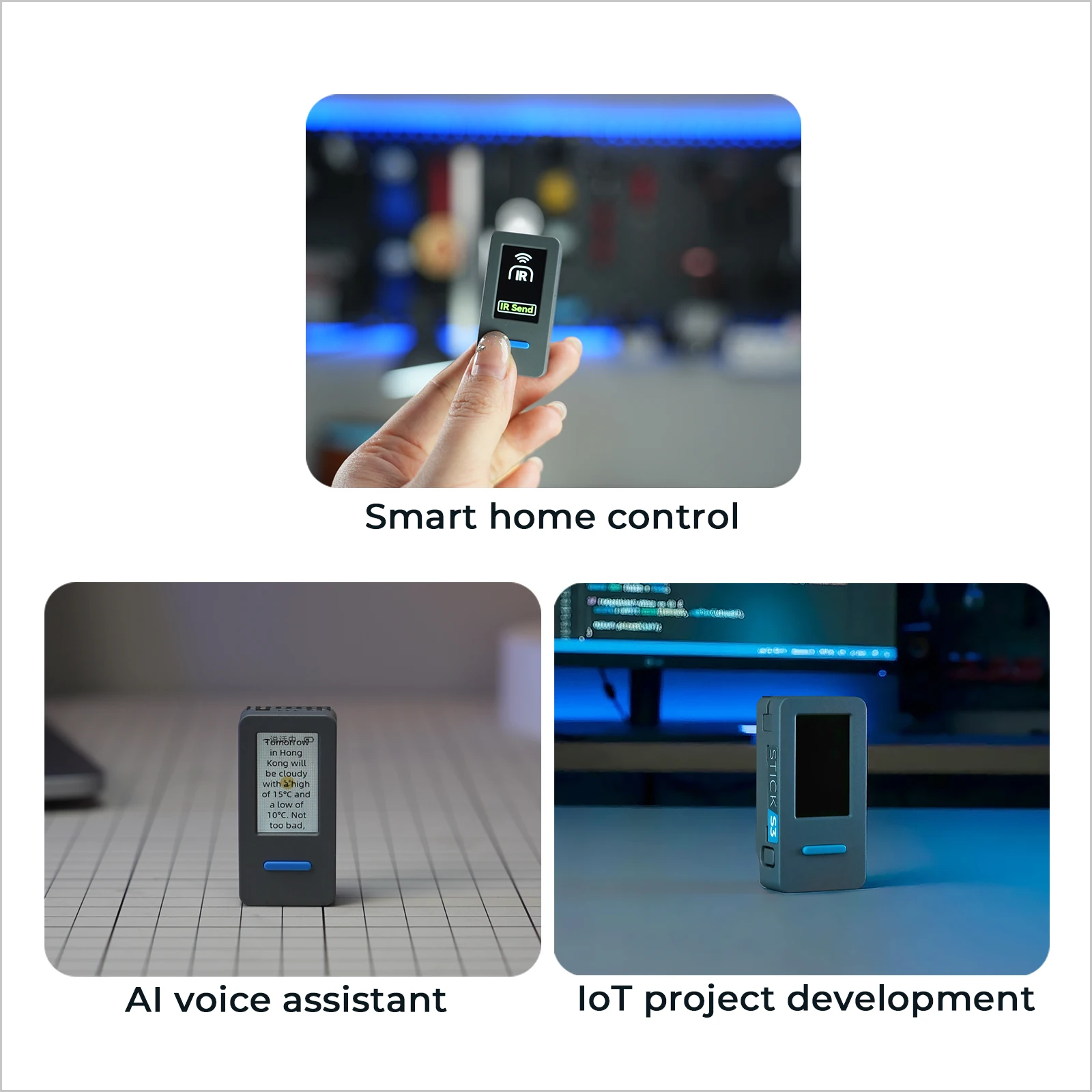 รูปสินค้า โมดูล IoT พัฒนา M5StickS3 ESP32S3