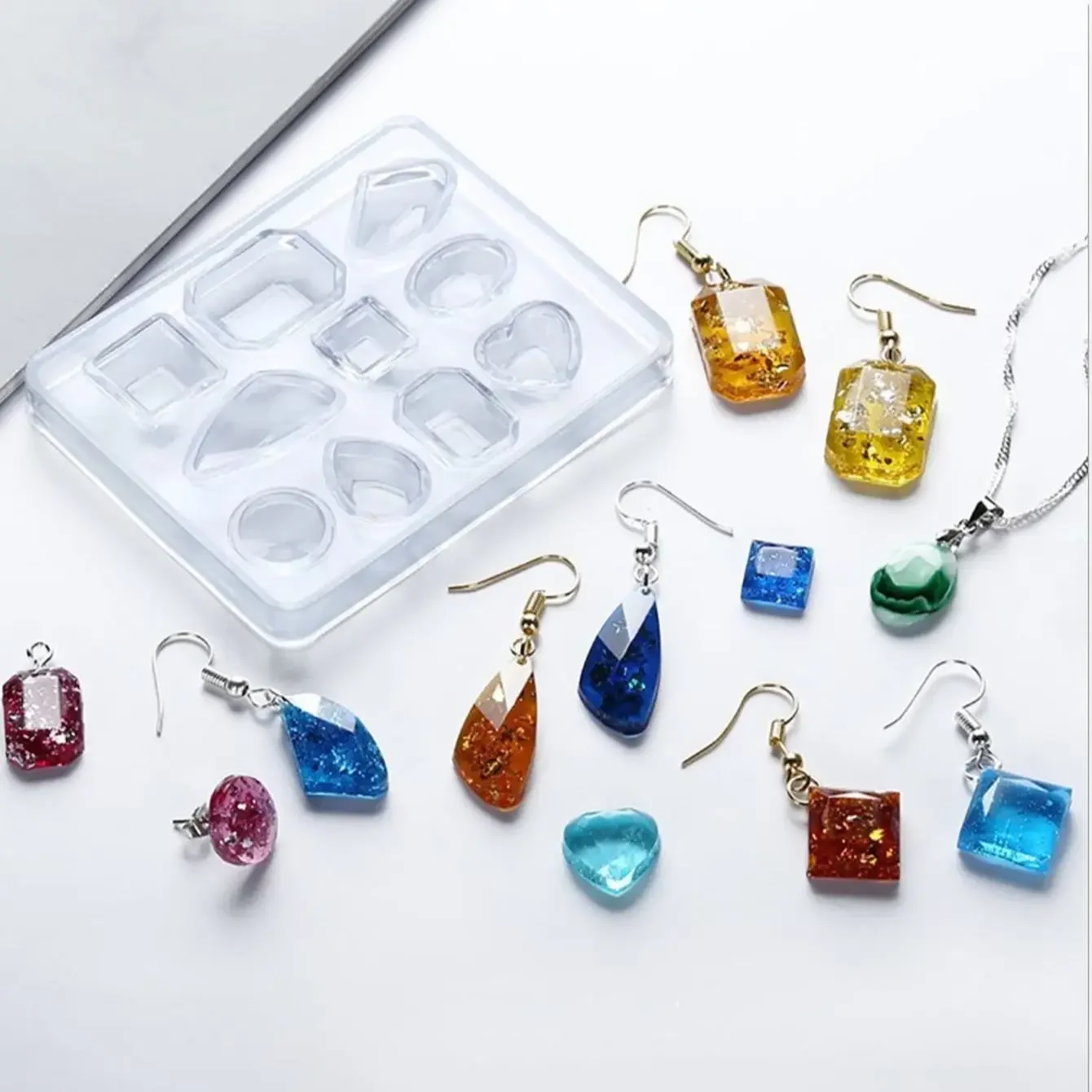 DIY Jewelry Crystal Epoxy Resin Mold