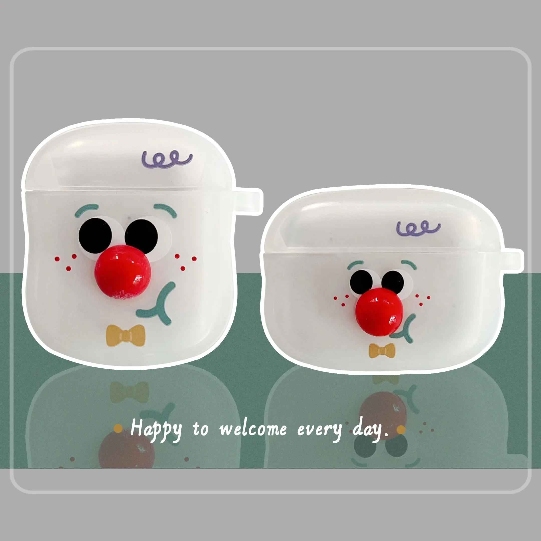 

Cute Funny Clown SoftCase For Apple Airpods 1 2 Pro 3 Shockproof Wireless Bluetooth Headset Box Cover