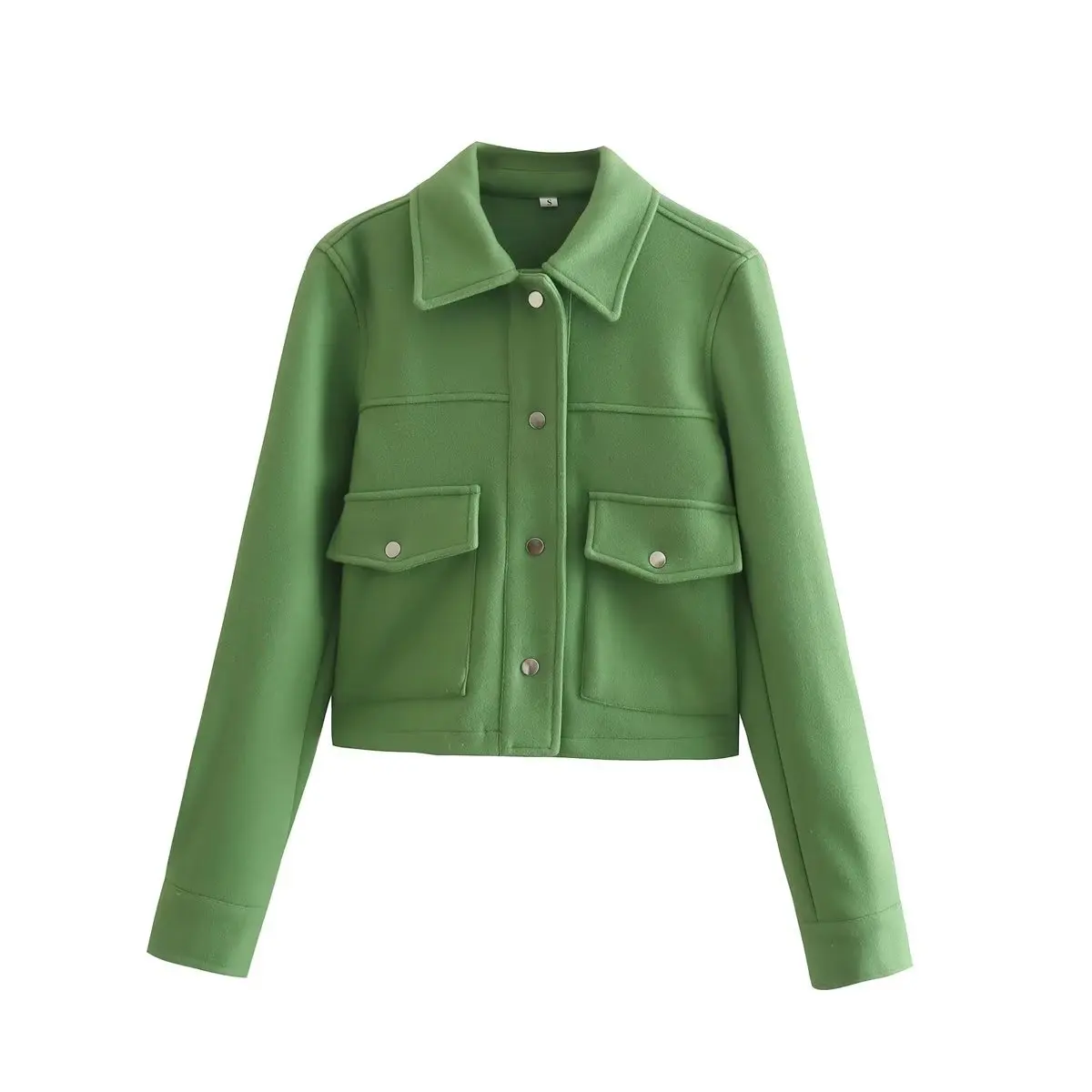 

Autumn New Jackets Women Coats Female Chic Big Pocket Casual Jacket Coat Ladies Single-breasted Female Outerwear