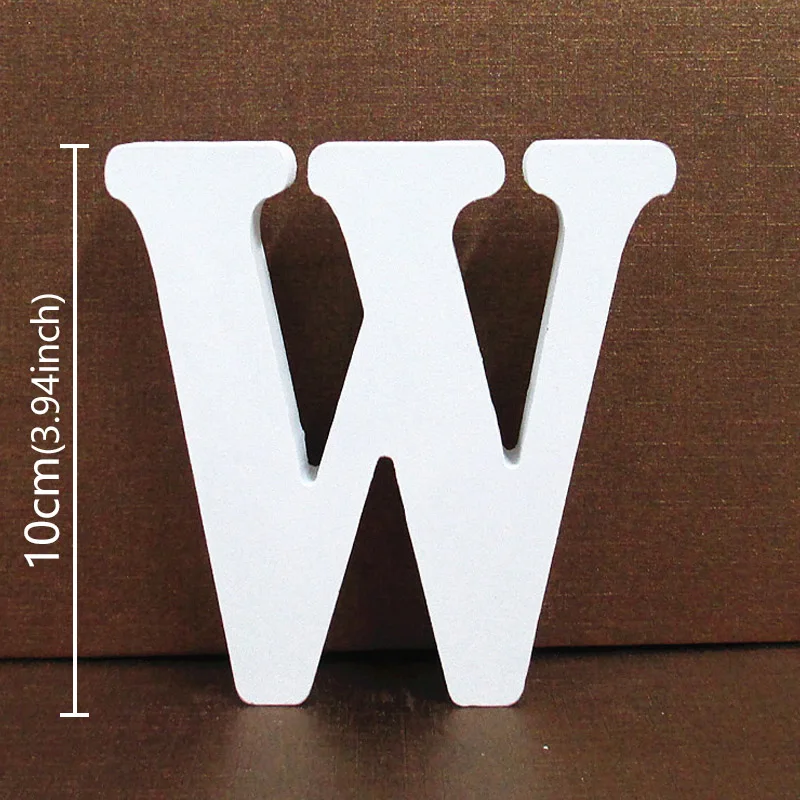 White Wooden Alphabet Letter - Personalized DIY Home & Event Decor, 10CM