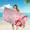 Strawberry Shortcake Microfiber Blanket Quick Drying Beach Towels Oversized Printing Super Absorbent Pool Towel Blanket 3
