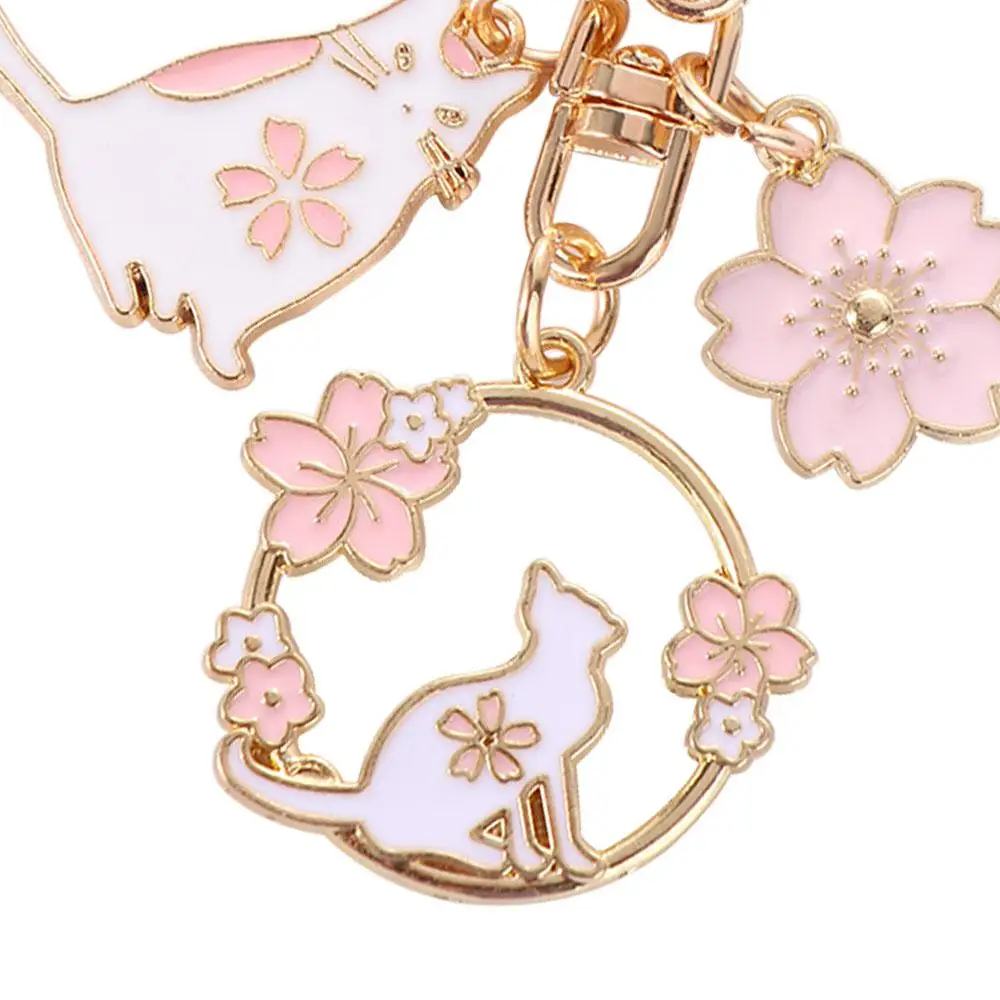 Rabbit and Cat Metal Keychain Pendant description 5