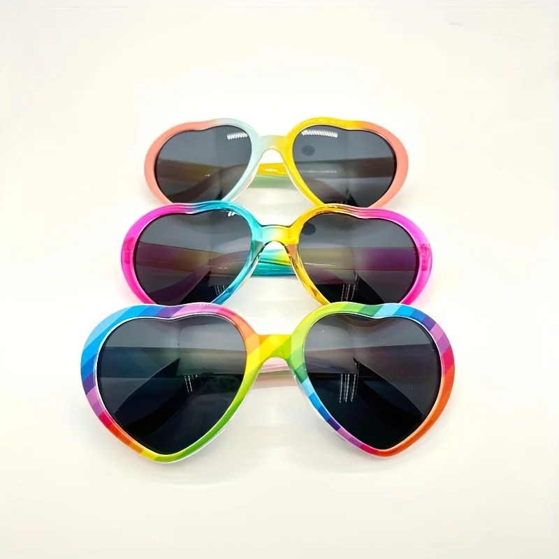 Fashion Rainbow Camera Glasses Unisex Decorative Shades for Sports Party Vacation Travel Driving Fishing Photo Prop