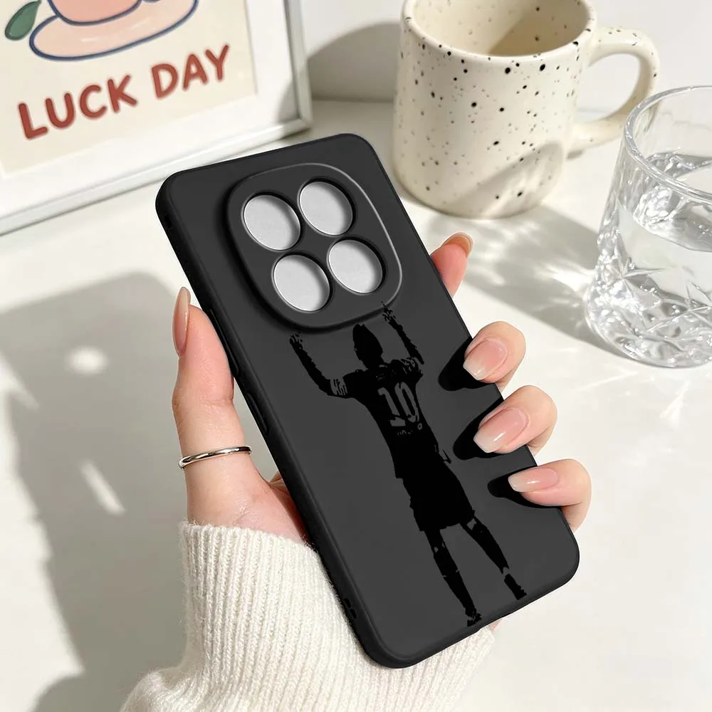 Luxury Football Star Black Soft Phone Case