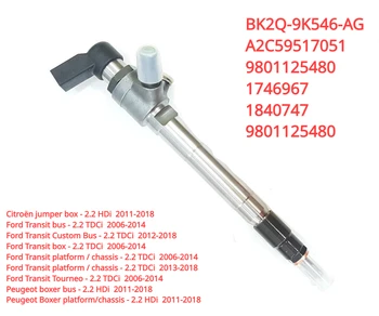 BK2Q-9K546-AG A2C59517051 New Diesel Fuel Injector Nozzle For Siemens Ford Transit Citroen Jumper Peugeot Boxer 2.2 TDCI HDI 1
