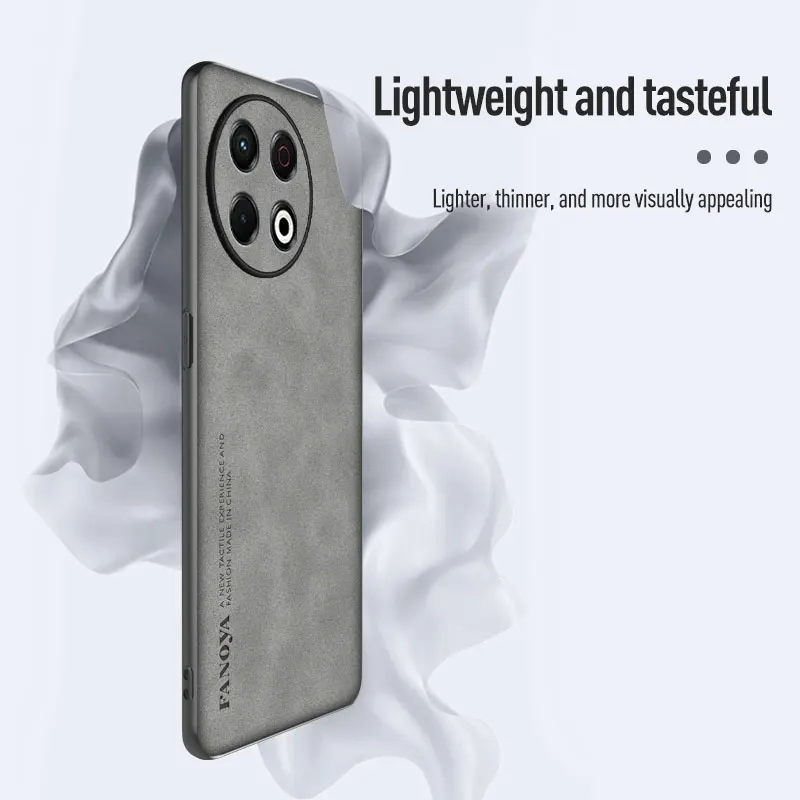 Tecno Spark 30 Pro Shockproof Matte Leather Soft Case