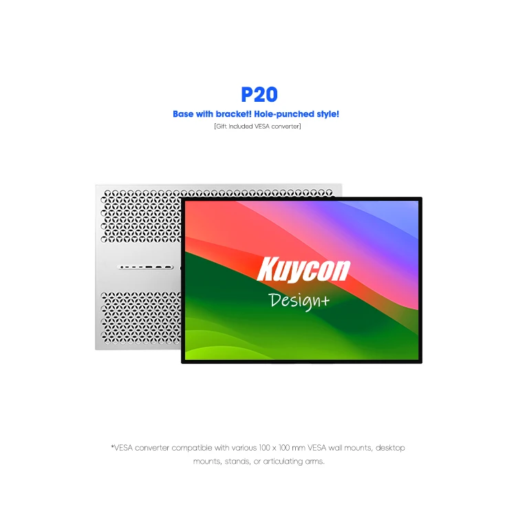 Kuycon P20 28.2 인치 4500*3000 디스플레이 스크린 모니터 디자이너 브래킷 없는 고화질 IPS 미러 표면 스크린 모니터