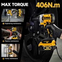 Dewalt DCF921 clé à chocs électrique sans fil sans brosse couple élevé lumière LED 406N.m outil électrique professionnel léger 3