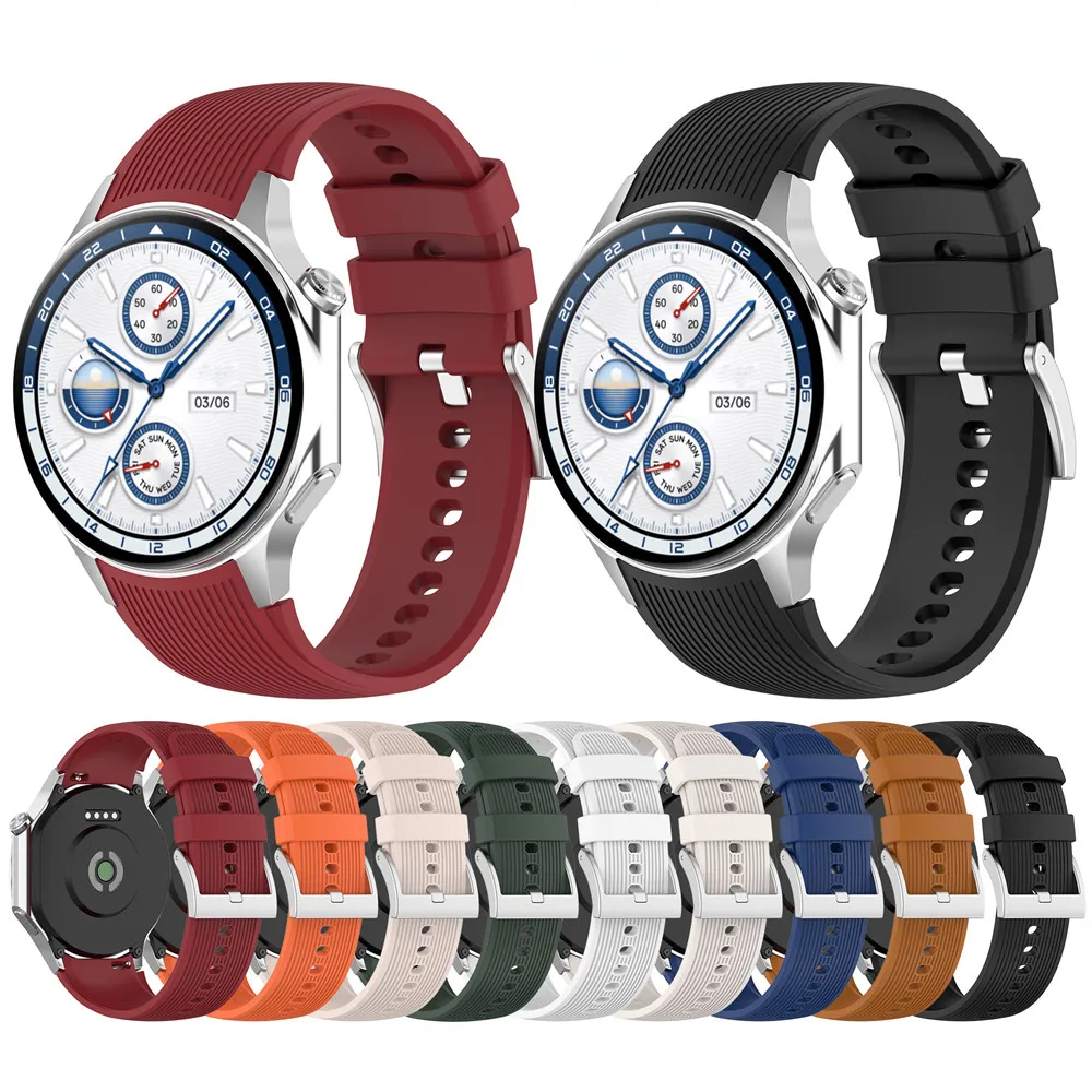 

Ремешок с силиконовой стальной пряжкой для Oppo Watch X / Oneplus Watch2, быстросъемные аксессуары для смарт-часов