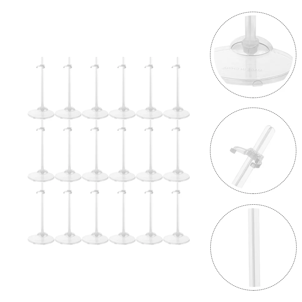 18 Pcs Display Shelves Standing Support Brackets Racks Supports Stands Baby Figures For