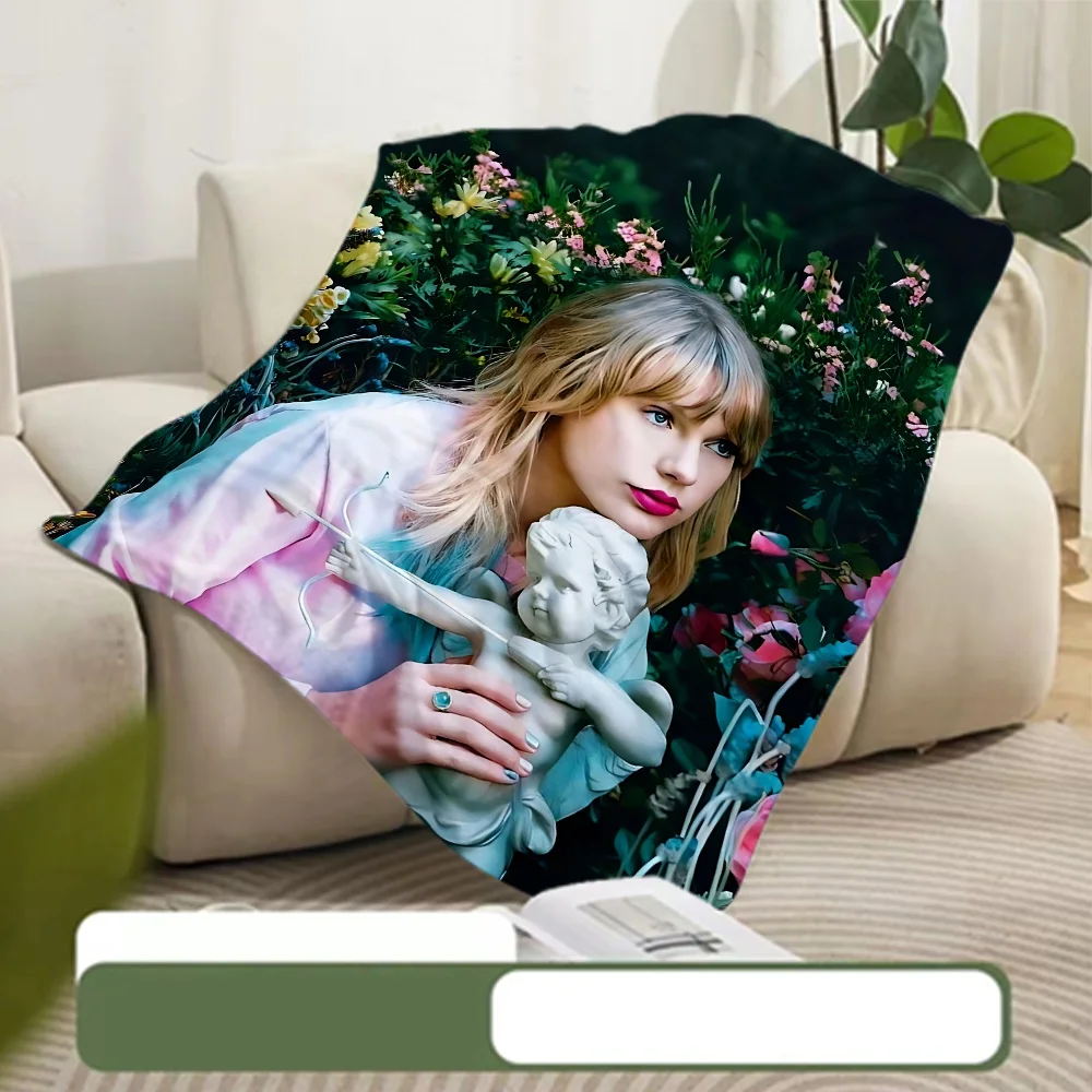Printed Blanket Picnic Blanket Singer T-Taylors Warm Blanket Soft and Comfortable S-Swifts Home Travel Birthday Gift 4