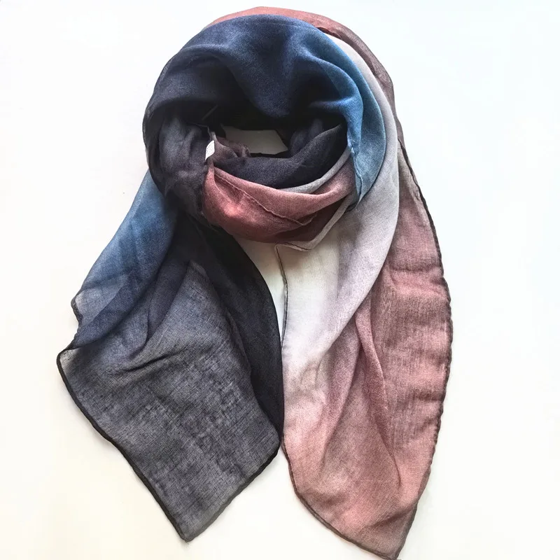 

Fashion Gradient Muslim Hijab Scarf Women Fashion Islamic Arab Shawl Wrap Head Scarves Ready To Wear Headscarf