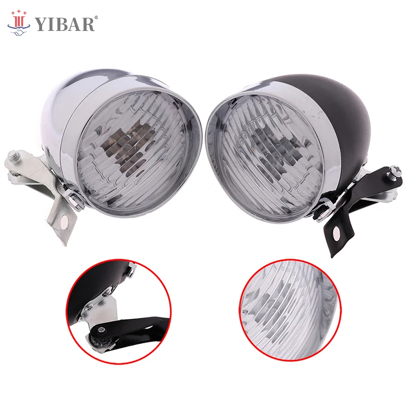 

3 LED Retro Bicycle Bike Front Light Headlight Vintage Flashlight Lamp