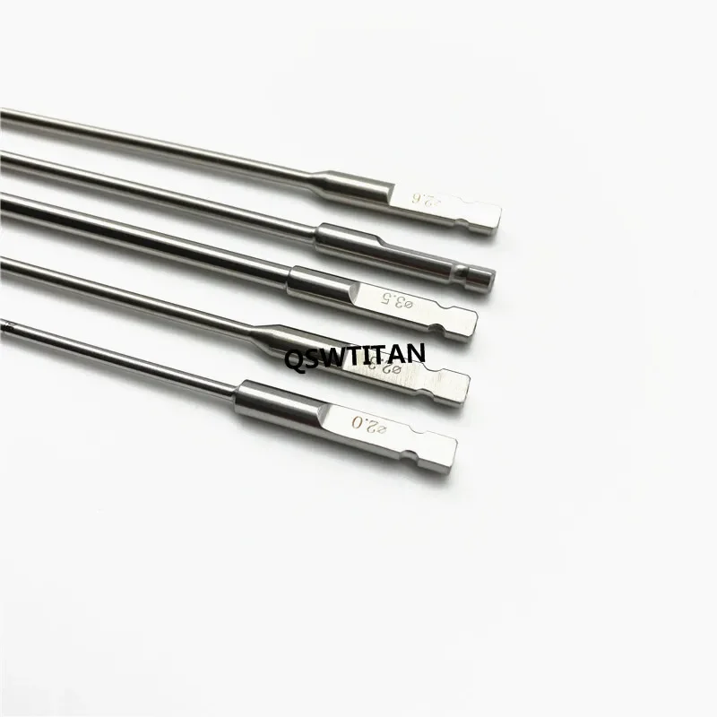 Lot De 5 Forets Cannulés Vétérinaires 3,0mm X 150mm - Acier Inox - CPSON Surgicals