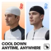 3/5Pcs Ice Silk Cycling Skull Cap-Motorcycle Breathable Sports Helmet Liner Sweat-Wicking cooling cap for Men Women Under Helmet 6