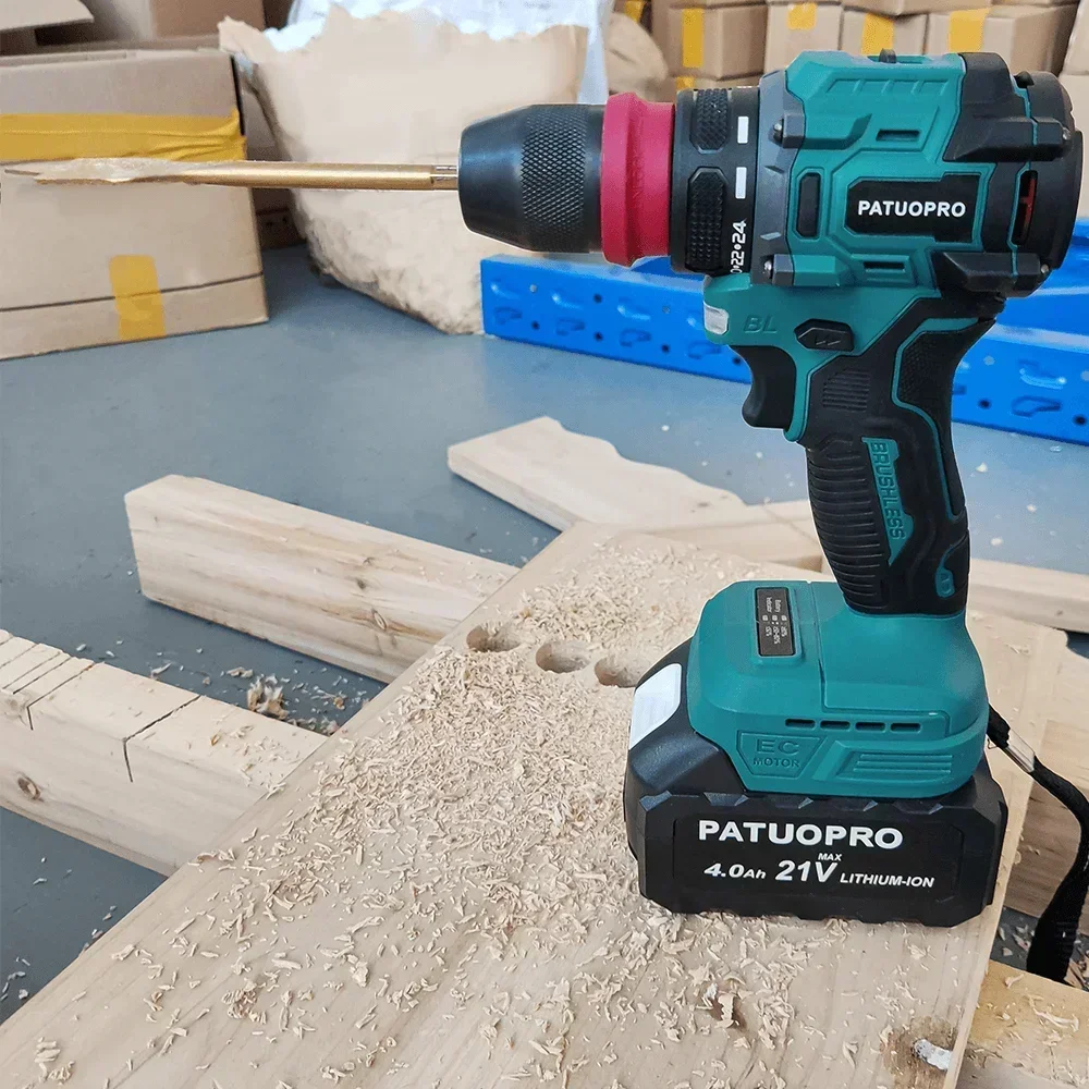 2 In 1 Cordless Electric Drill Screwdriver 24 Torque Setting Rechargeable Driver Home Handheld Power Tool For Makita 18V Battery 5