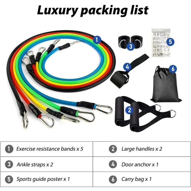 Professional Resistance Bands Set 6