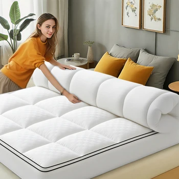 HGETVE Extra Thick Mattress Topper – 1000GSM Cooling Breathable Mattress Cover with Deep Pocket 1