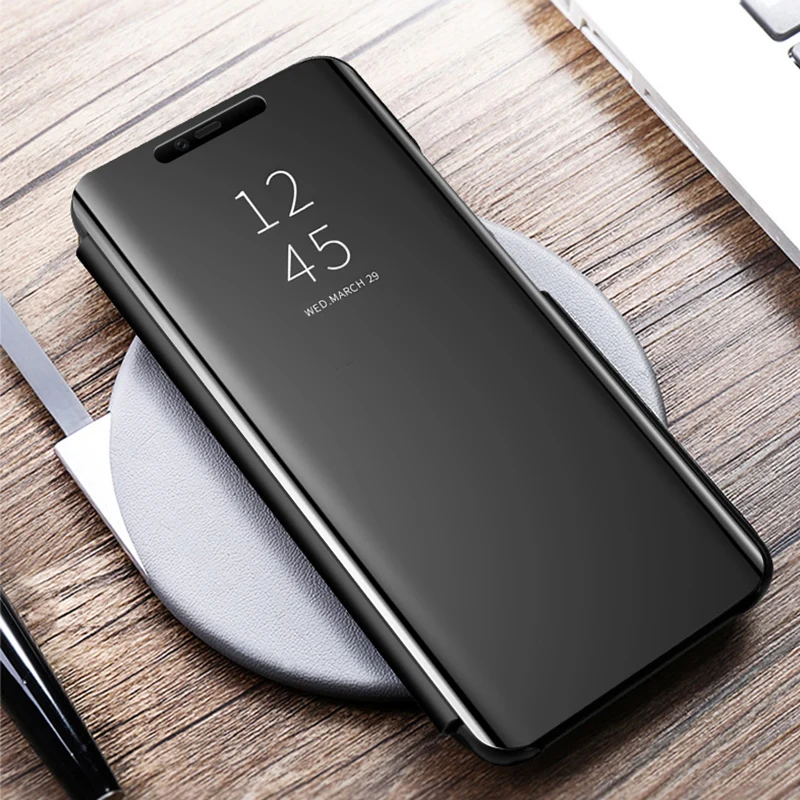 for huawei nova 5t case smart mirror view case for huawei nova5t stand phone cover on huwei nova 5 t yal-l41 shockproof coque 4