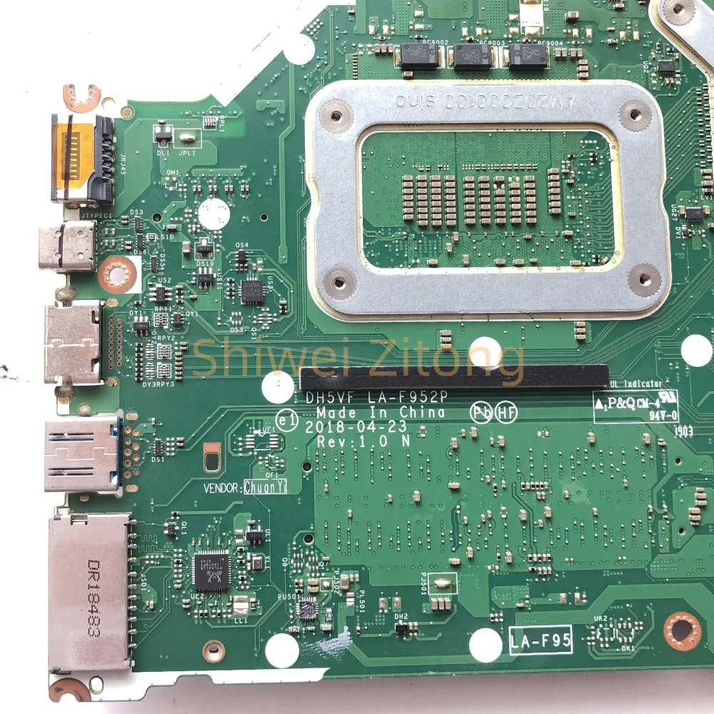 プラットホーム DH5VF LA-F952P Para ACER AN515-52 AN515 N17C1 Laptop Placa-mãe