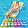 Inflatable Pool Floats Adult Water Hammock Pool Air Mattresses Bed 4in1 Pool Floaties Toys for Adults Swimming Pool Fun and Rest 1