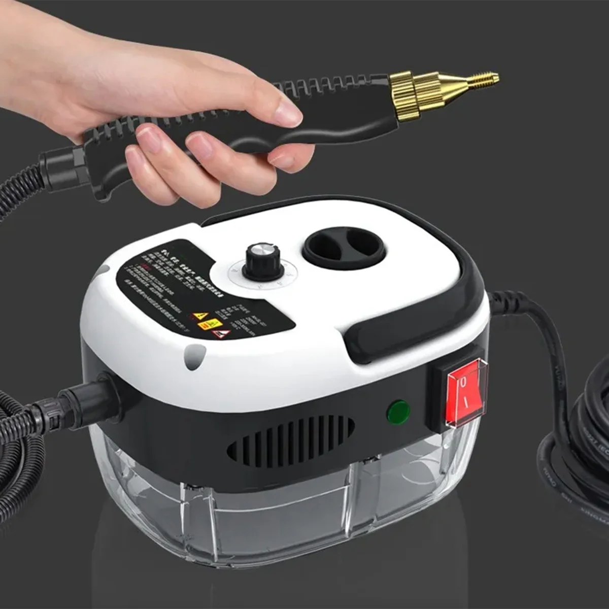 

Steam Cleaner High Temperature Sterilization Air Conditioning Kitchen Hood Home /Car Steaming Cleaner 220V EU Plug White