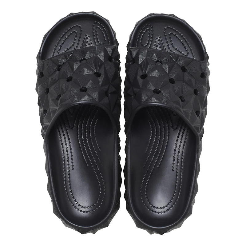 Men Flat Slippers Geometric Slide Summer Beach Sandals