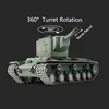 HENG LONG 1/16 TK7.0 Soviet KV-2 RC Tank Gigant 3949 RTR Model Army Green Painted Christmas RC Panzer Gifts TH19753-SMT4 1
