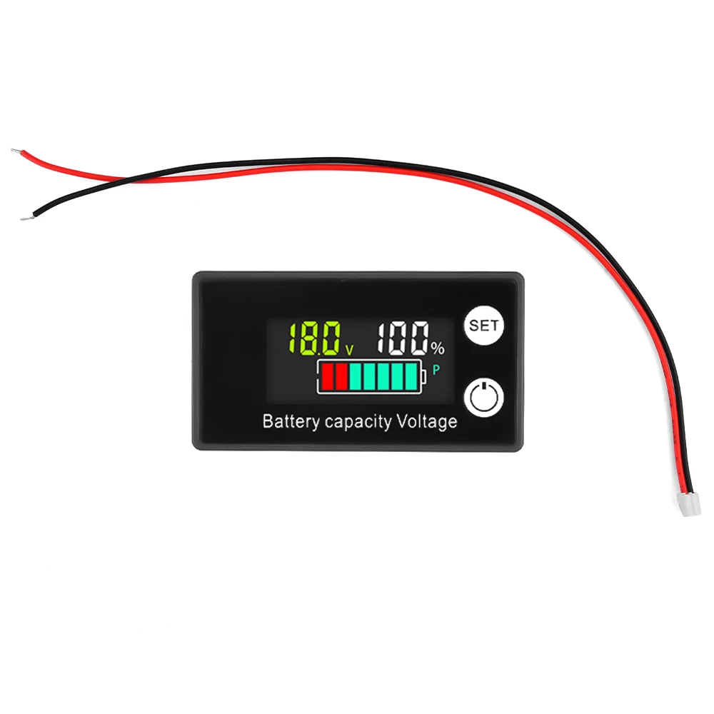 6133A LCD Battery Capacity Indicator Temperature DC 8V-100V Lead Acid Lithium LiFePO4 Voltmeter voltage gauge voltage tester Lower Version