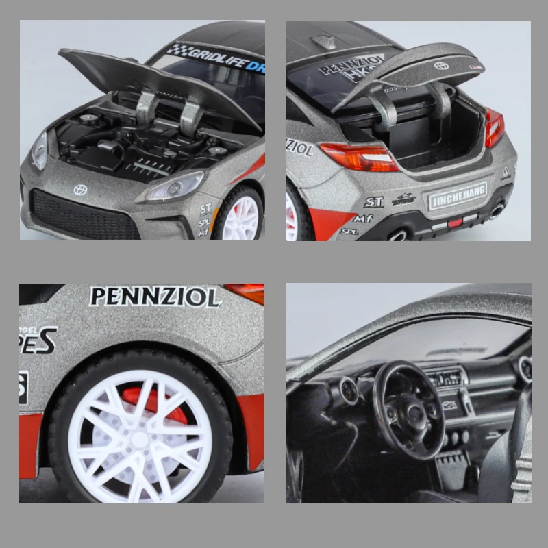 1:32 JKM Toyota GT86 GR86 Mf ghost 86 Alloy Scale Car Model