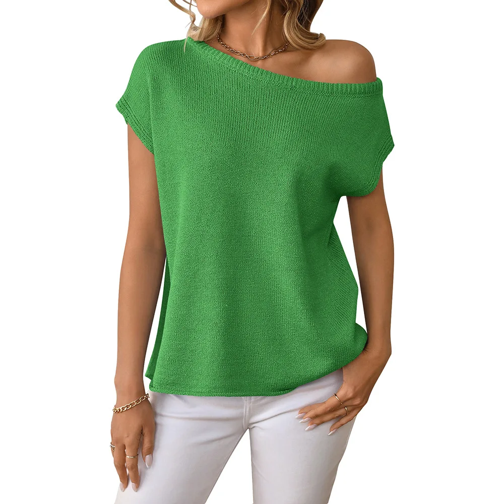 Women Slim Sleeveless Knitwear Pullover Sweater